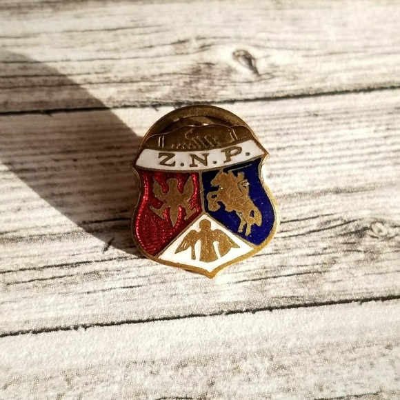 Relisted - vintage Z.N.P collar pin stud Polish national ? - Picture 3 of 6